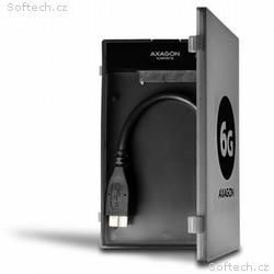 AXAGON pouzdro na 2,5" disk, ADSA-1S6, USB 3.0, SA