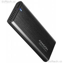 AXAGON kovový box na M.2 NVMe SSD SUPERSPEED+, EEM