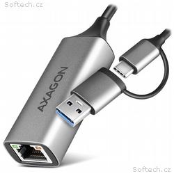 AXAGON ADE-TXCA, USB-C + USB-A 3.2 Gen 1 - Gigabit