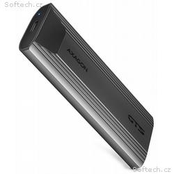 AXAGON box THIN pro M.2 NVMe SSD, EEM2-GTS2, USB-C