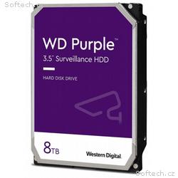 WD PURPLE 8TB, WD85PURZ, SATA 6Gb, s, Interní 3,5"