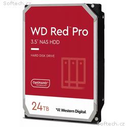 WD Red Pro, 24TB, HDD, 3.5", SATA, 7200 RPM, Červe