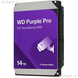 WD PURPLE PRO 14TB, WD142PURP, SATA 6Gb, s, Intern