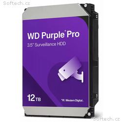 WD PURPLE PRO 12TB, WD122PURP, SATA 6Gb, s, Intern