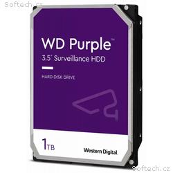 WD PURPLE 1TB, WD10PURZ, SATA 6Gb, s, Interní 3,5"