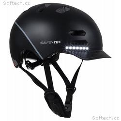 SAFE-TEC Chytrá Bluetooth helma, SK8 Black L