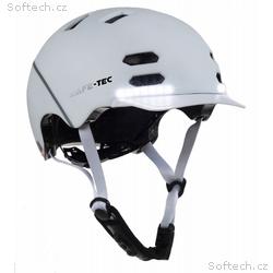 SAFE-TEC Chytrá Bluetooth helma, SK8 White L