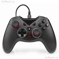 NEDIS gamepad, USB-A, napájení z USB, pro PC, poče