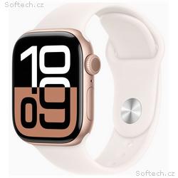 Apple Watch S10, 42mm, Rose Gold, Sport Band, Ligh