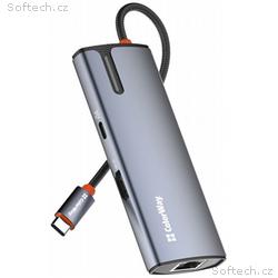 COLORWAY 6v1 USB hub, 1x USB-C, 1x HDMI, 3x USB-A,