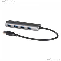 i-tec USB HUB METAL, 4 porty, USB 3.0, napájecí ad