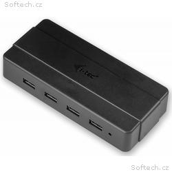 i-tec USB HUB Charging, 4 porty, 1 nabíjecí port, 