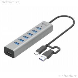 i-tec USB-C nabíjecí HUB Metal, 7 portů, USB-A 3.2