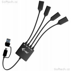 i-tec USB-C, USB-A kabel HUB 4 port (2x USB-C, 2x 
