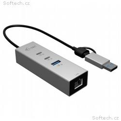 i-tec USB-C, USB-A Metal HUB 3 (2x USB-C, 1x USB-A