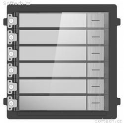 Hikvision DS-KD-KK, S - Modul interkomu se 6 tlačí