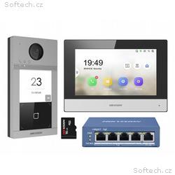 Hikvision DS-KIS604-S(C) - Kit IP videotelefonu, b