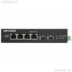 Hikvision DS-3T0506HP-E, HS - Průmyslový switch, 4