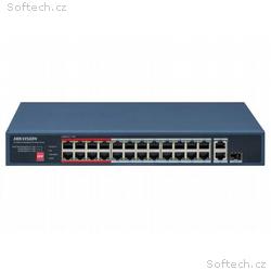 Hikvision DS-3E0326P-E, M(C) - Switch 24× 100 TX P