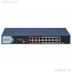 Hikvision DS-3E0318P-E, M(C) - Switch 16× 100TX Po