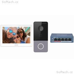 Hikvision DS-KIS607-S - Kit IP videotelefonu, dveř