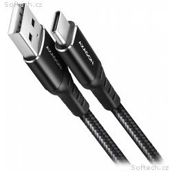 AXAGON datový a nabíjecí kabel USB-A na USB-C, USB