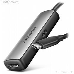 AXAGON adaptér USB-C na HDMI, RVC-HI8KPD, 8K, 60Hz