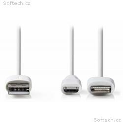 NEDIS synchronizační a nabíjecí kabel 2 v 1, USB M