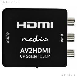 NEDIS převodník smíšeného videa na HDMI, 3x RCA, č