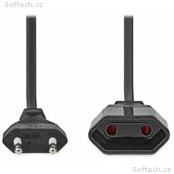 NEDIS napájecí kabel pro adaptéry, Euro zástrčka -