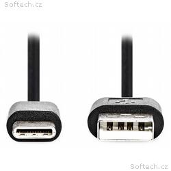 NEDIS kabel USB 2.0, zástrčka USB-C - zástrčka USB