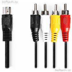 NEDIS redukční audio kabel DIN, 5pin zástrčka DIN 
