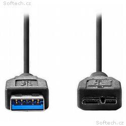 NEDIS kabel USB 3.0, zástrčka USB-A - zástrčka USB