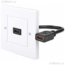 NEDIS nástěnný Box HDMI, 1x HDMI zásuvka, 4K@60Hz,