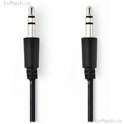 NEDIS kabel jack 3,5 mm - jack 3,5 mm, černý, bulk