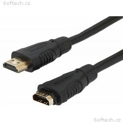 PremiumCord prodlužovací HDMI kabel, HDMI-HDMI, če