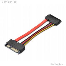 PremiumCord Prodlužka k HDD SATA 22pin, data + nap