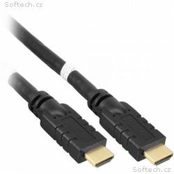 PremiumCord HDMI High Speed + Ethernet kabel, zlac
