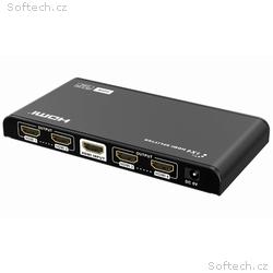 PremiumCord HDMI 2.0 splitter 1-4 porty, 4K x 2K, 