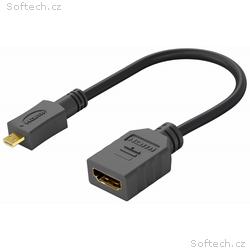PremiumCord Flexi adaptér HDMI Typ A samice - micr