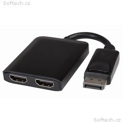 PremiumCord MST adaptér DisplayPort 1.2 - 2x HDMI,