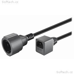 PremiumCord Prodlužovací přívod 230V s EURO konekt