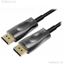 PremiumCord Optický DisplayPort 1.4 přípojný kabel