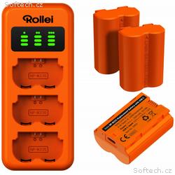 Rollei nabíjecí set NP-W235, 3ks baterie a nabíječ