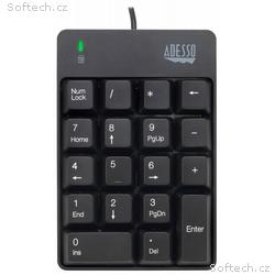 Adesso AKB-601UB, drátová numerická klávesnice, od