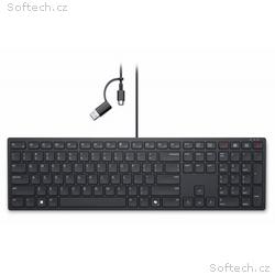 DELL KB525C, německá, klávesnice, USB, černá