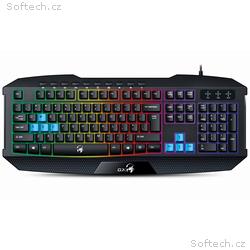 Klávesnice GENIUS K215 USB CZ+SK black + Copilot