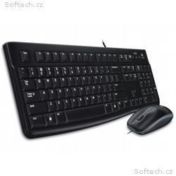 LOGITECH set MK120, Drátová klávesnice + myš, USB,