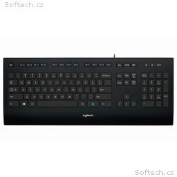 Logitech K280e, Drátová USB, US layout, Černá