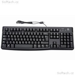 LOGITECH klávesnice K120, Drátová, USB, CZ, Černá